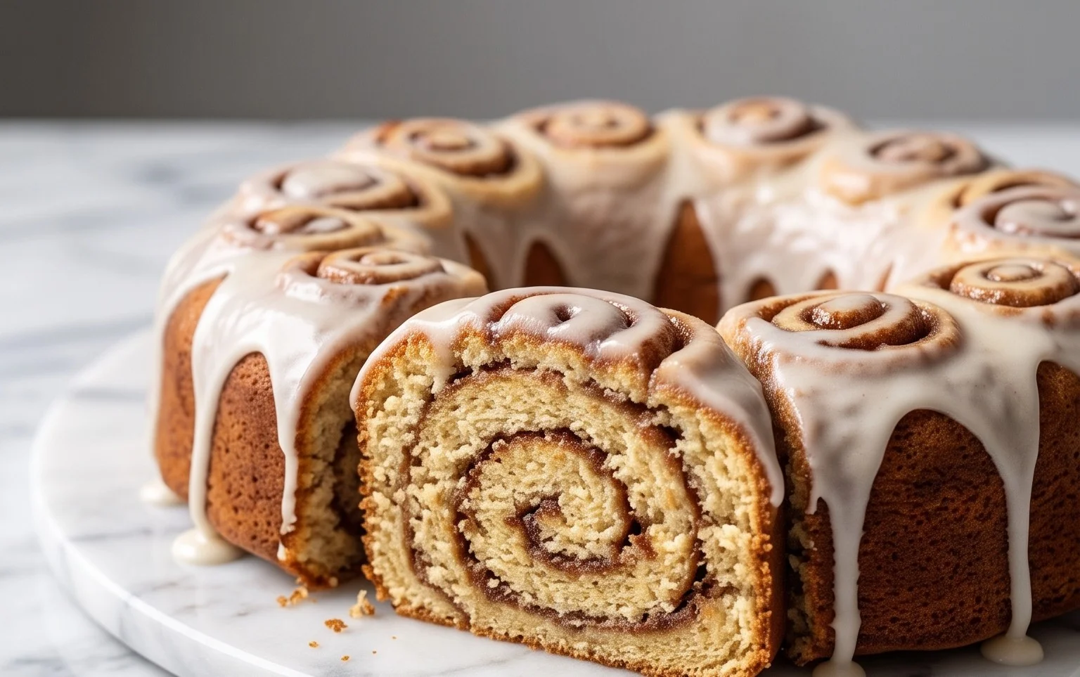 Cinnamon Roll Cake