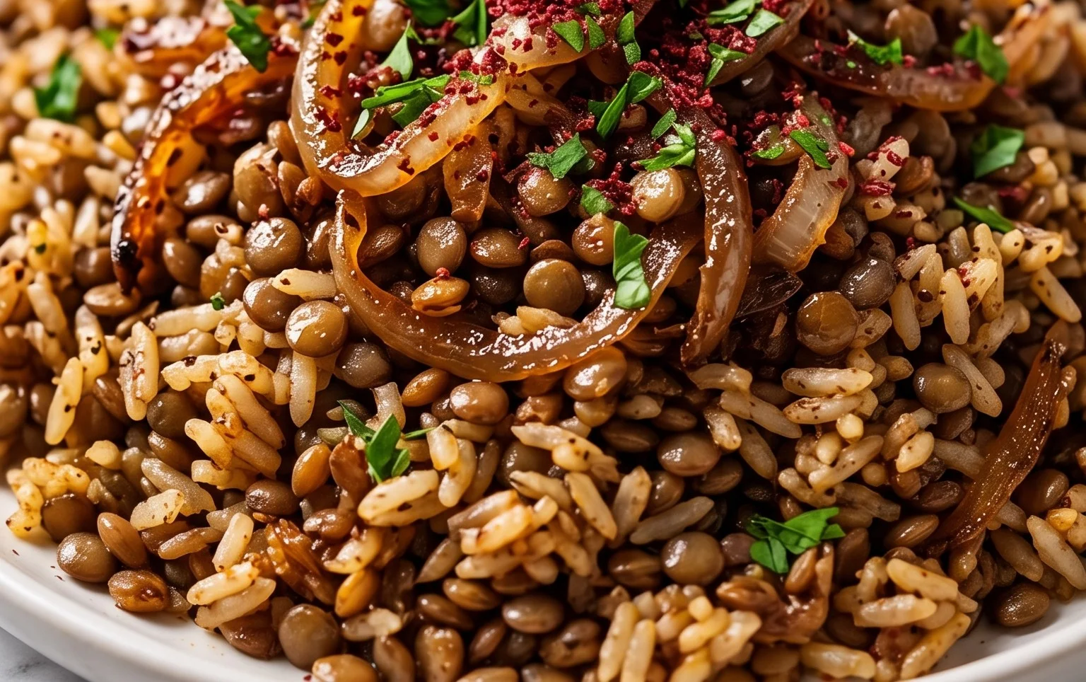 Mujadara (Lentils and Rice)