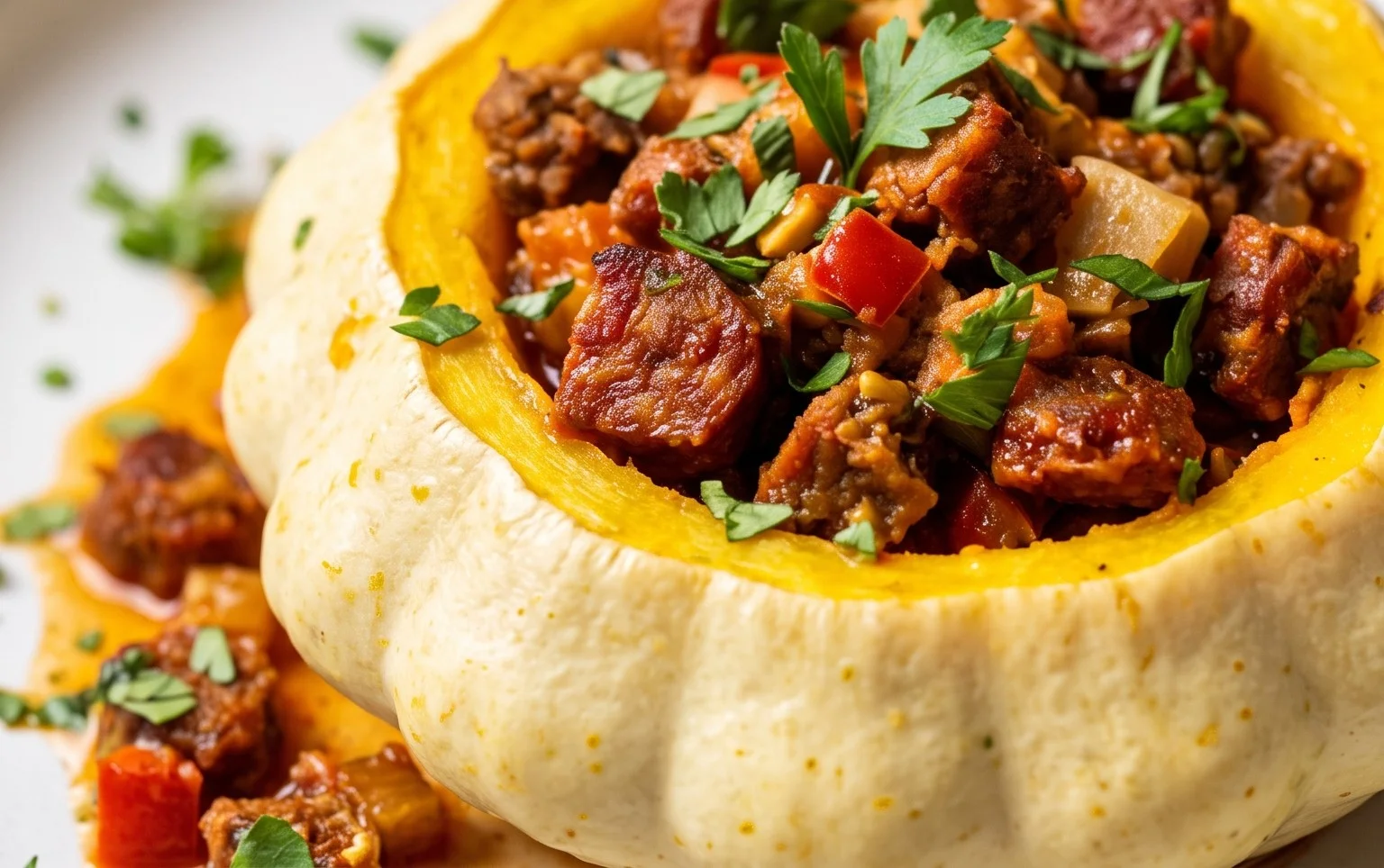 Pâtisson au beef chorizo