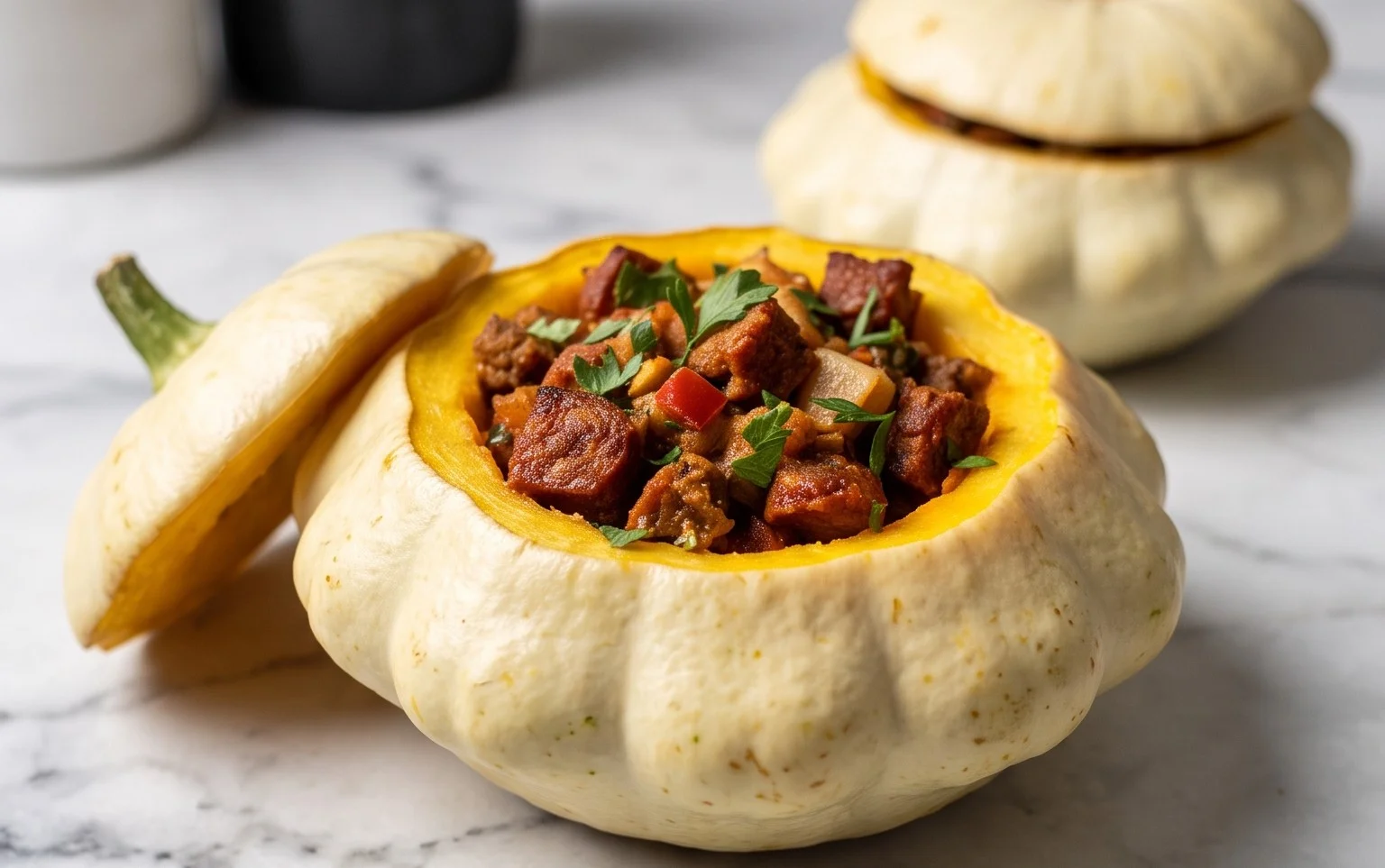 Pâtisson au beef chorizo